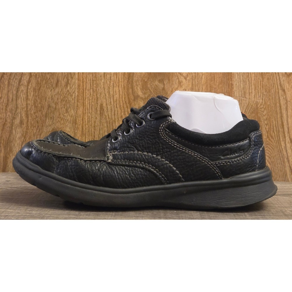 Clarks Collection‎ Cotrell Edge Leather Lace Up Shoes Mens Size 7 Black - Picture 3 of 10